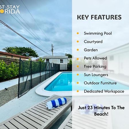 פורט לודרדייל Tropical Villa Pool Courtyard & Garden View מראה חיצוני תמונה